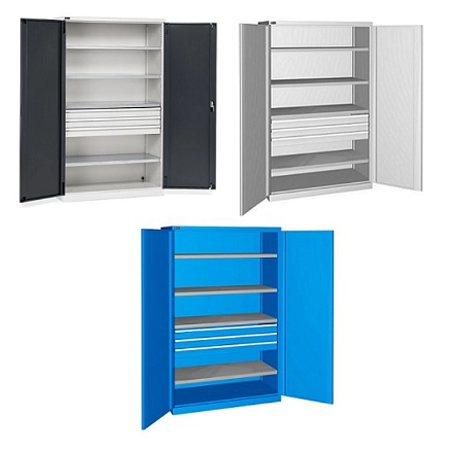 Vendita online Armadio PERFOM con porte battenti e 3 cassetti mm.1193x555x2000H (Rif.1700)